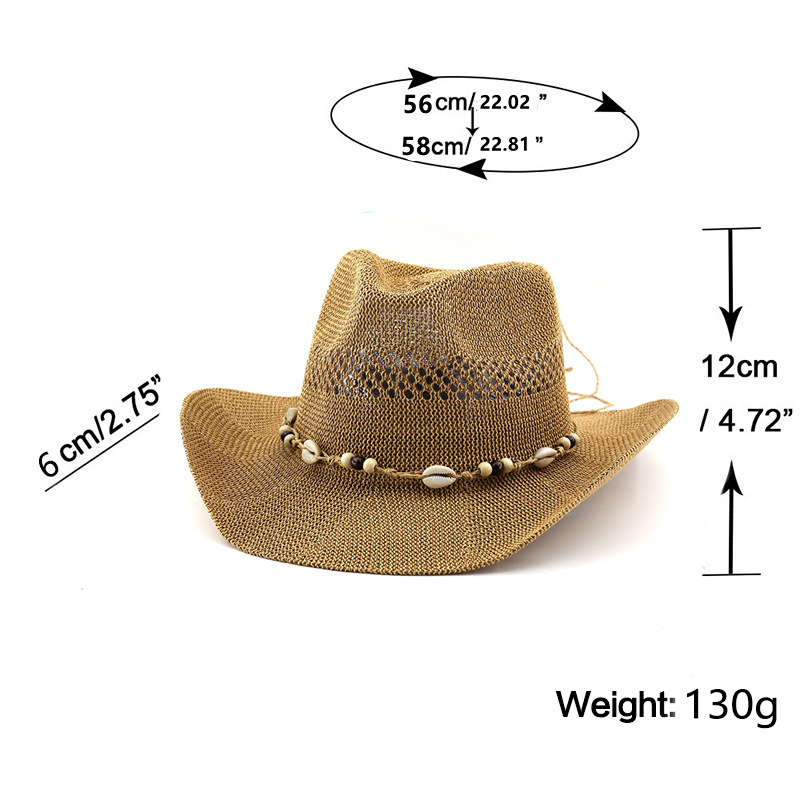 2026 New summer Hollow out bre - Cowboy Hat Straw ulasan dan harga