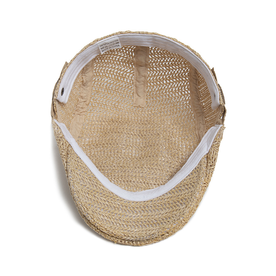 Straw Style Flat Cap Men Women - Newsboy Cap Ivy ulasan dan harga