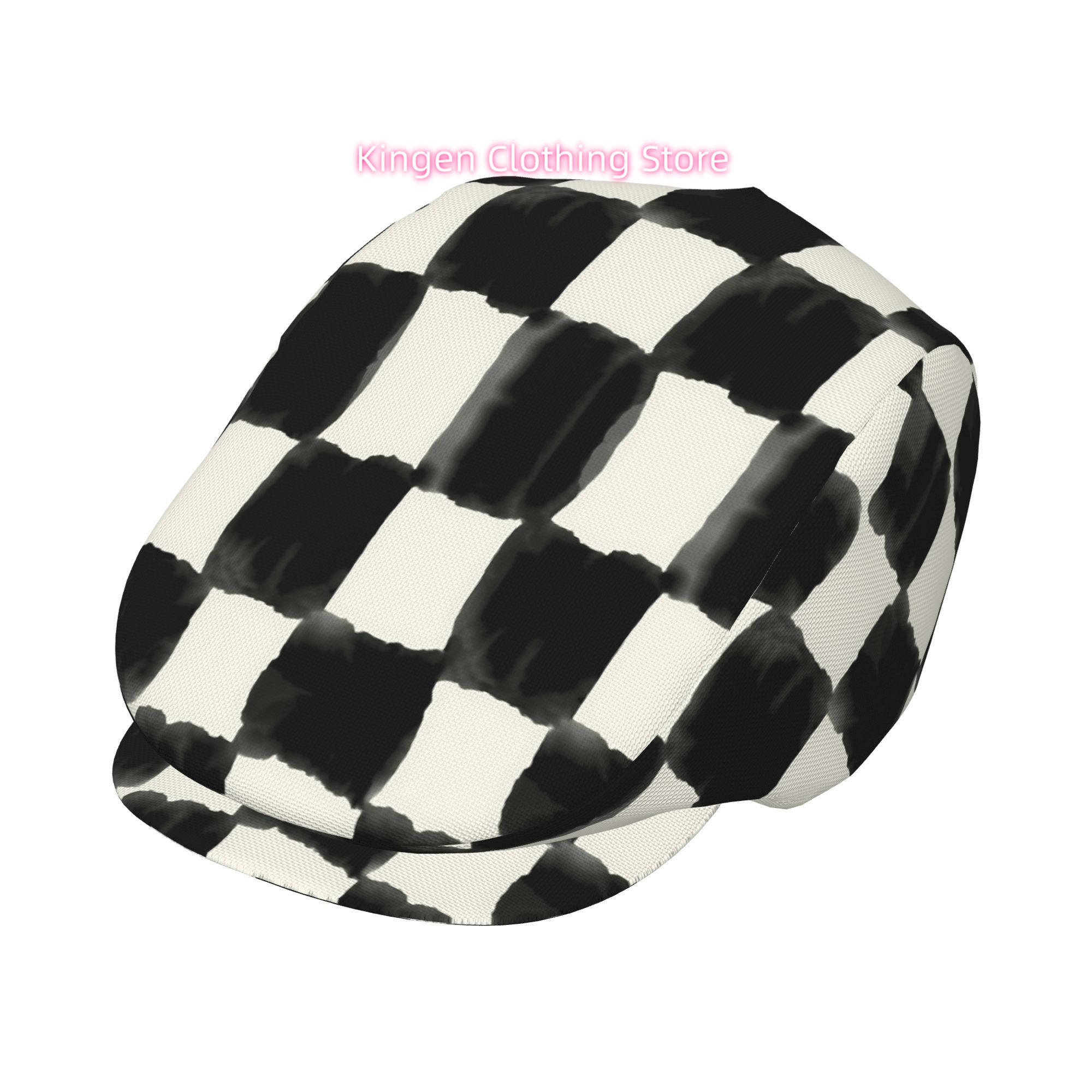 Ink Chessboard Men And Women A - Newsboy Cap Ivy ulasan dan harga