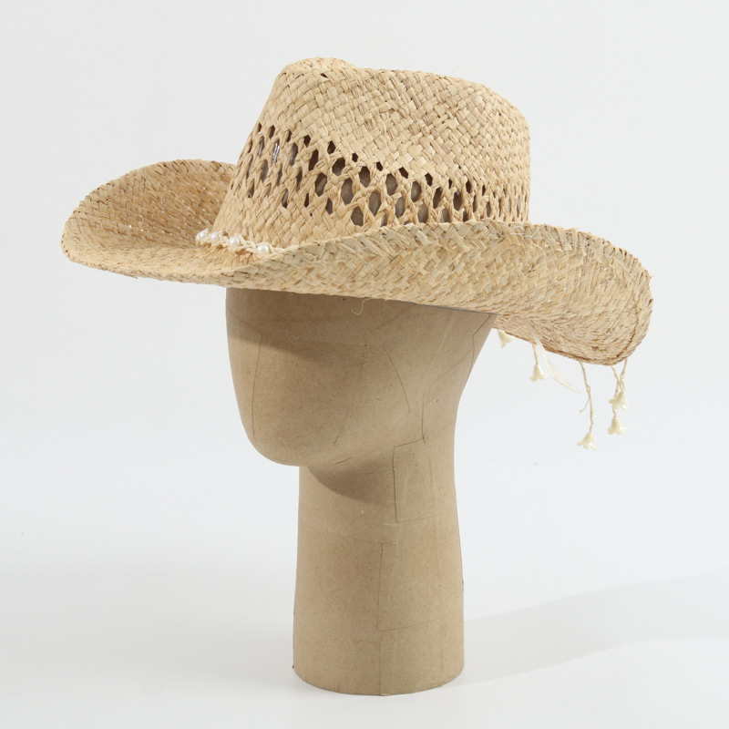 Unisex New Cowboy Straw Hat Ho - Cowboy Hat Straw ulasan dan harga