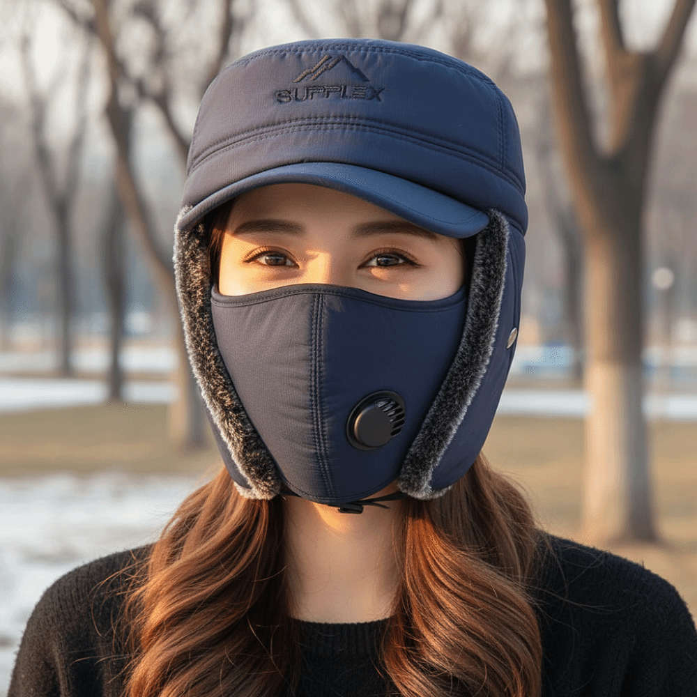 Thickened Winter Trapper Hat D - Trapper Hat Ear Flap ulasan dan harga